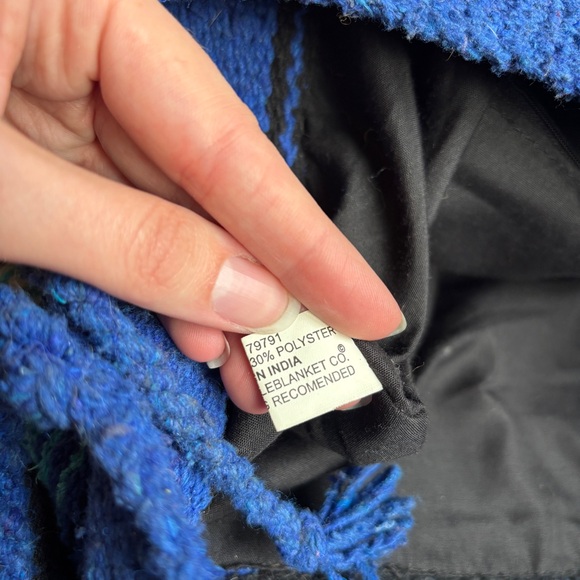 Boho Saddle Blanket Southwestern Printed Monterrey Large Tote Bag Suede Accents - Picture 15 of 15